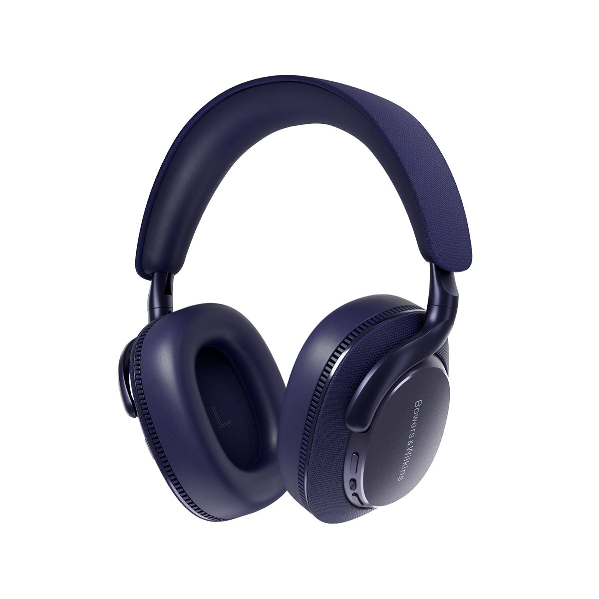 Bowers & Wilkins Px7 S3 Over-Ear Noise-Cancelling Headphones - Blue - back view angled left