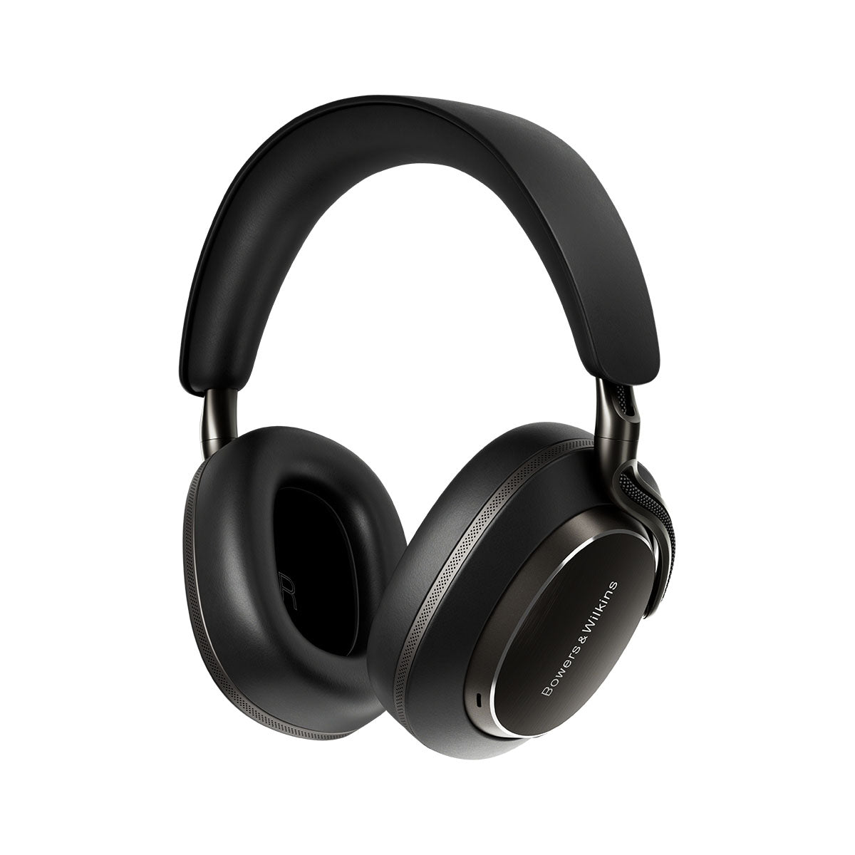 Bowers & Wilkins Px8 S2 Wireless Over-Ear Headphones - Black - front view angled left