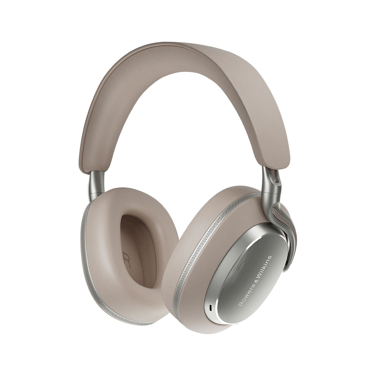 Bowers & Wilkins Px8 S2 Wireless Over-Ear Headphones - Stone - front view angled left