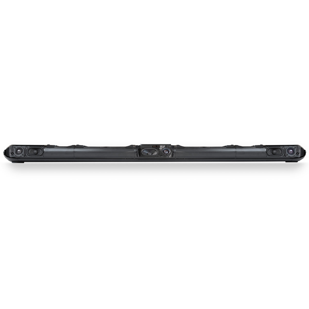 Bluesound Pulse Cinema Multi-Room Streaming Soundbar front view without grille showing drivers