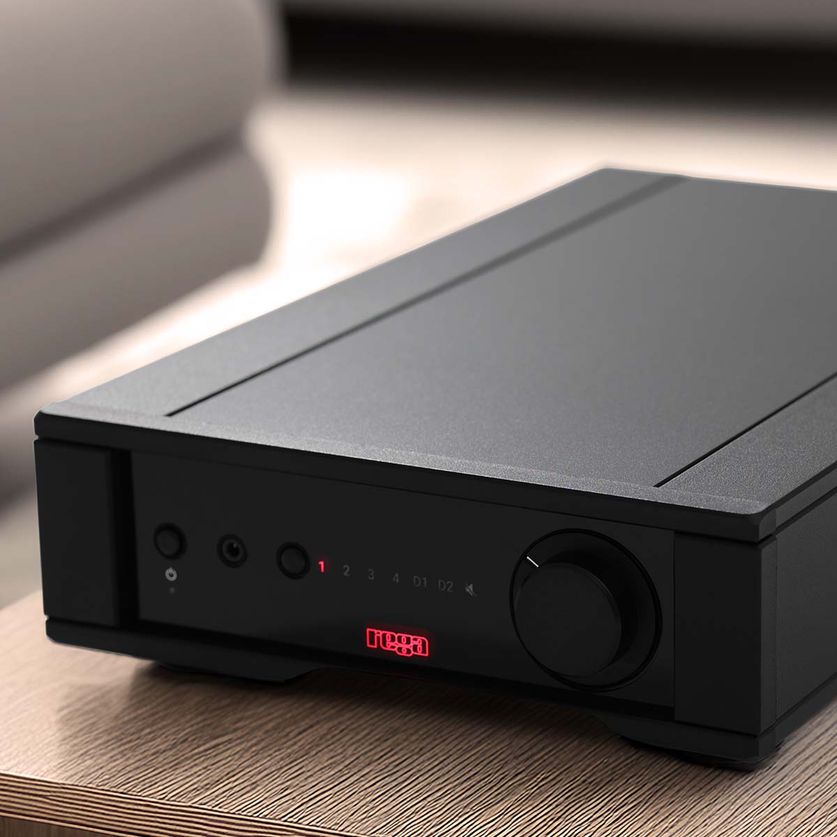 Rega Brio MK7 Integrated Amplifier - lifestyle shot front detail