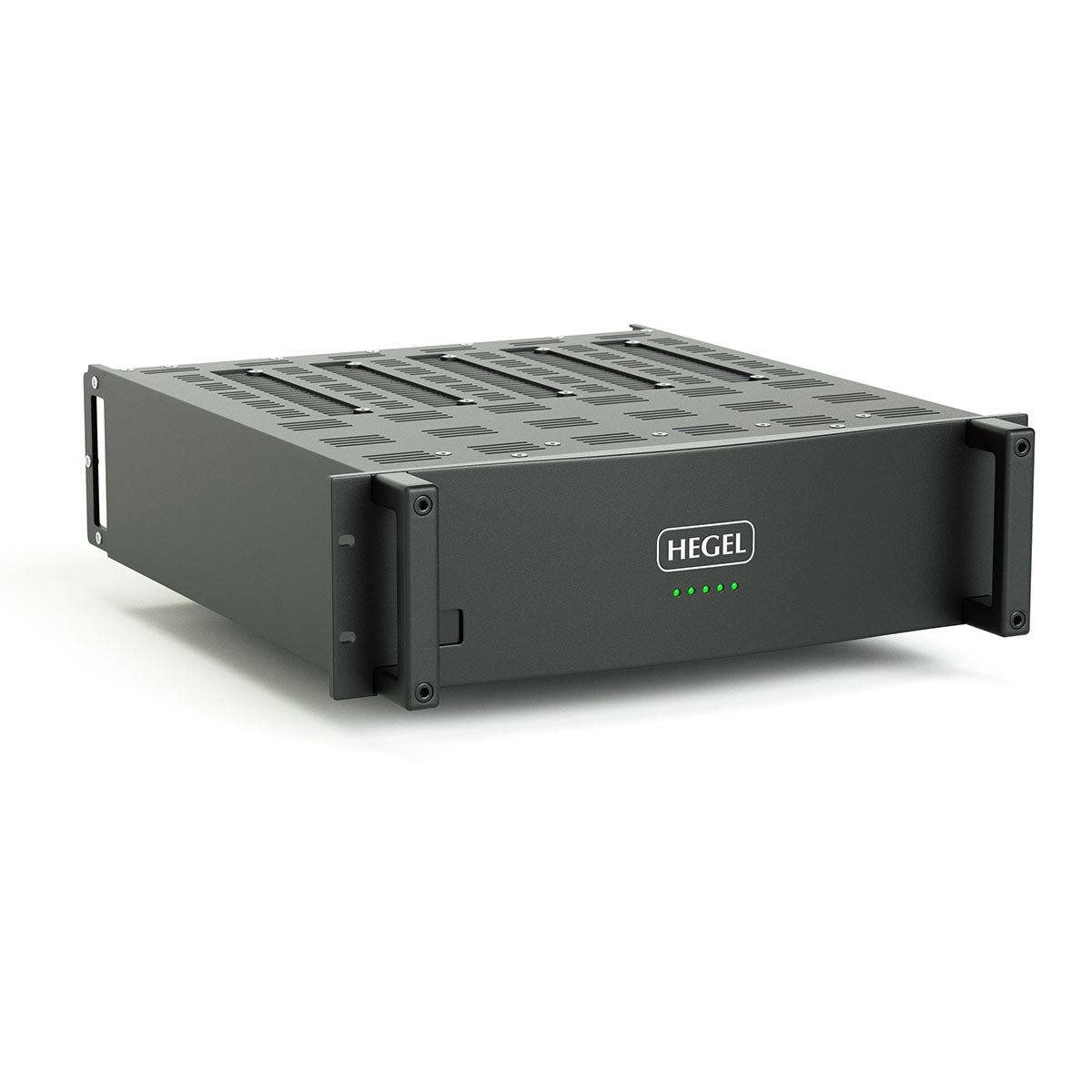 Hegel C5 Series Multi-Channel Amplifier front view angled right