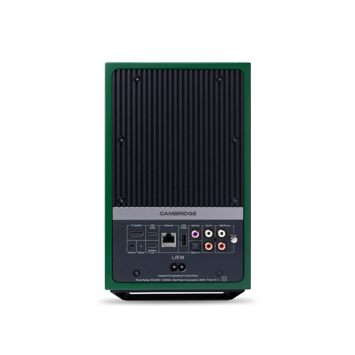 Green Cambridge Audio L/R M Compact Active Stereo Streaming Speakers