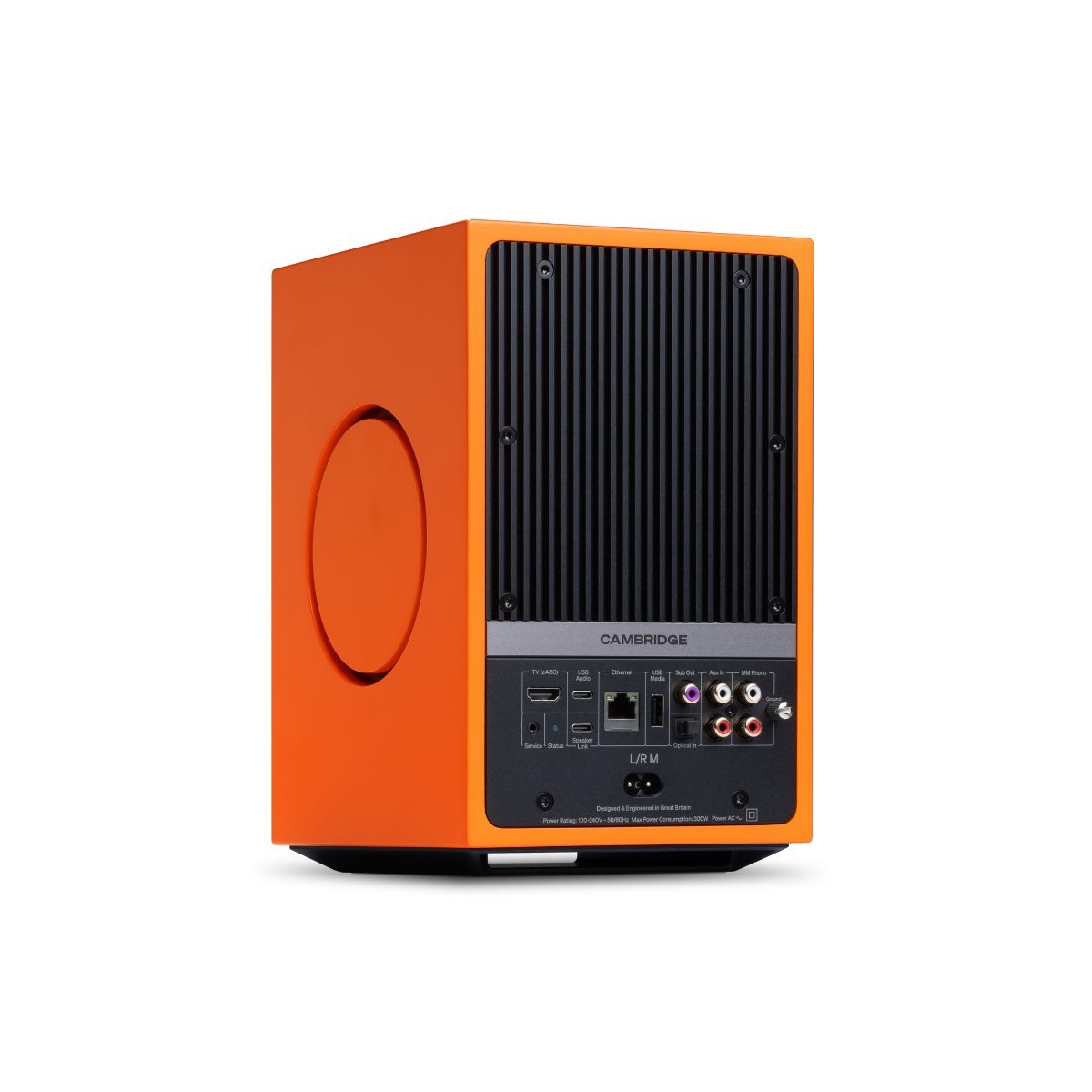 Orange Cambridge Audio L/R M Compact Active Stereo Streaming Speakers