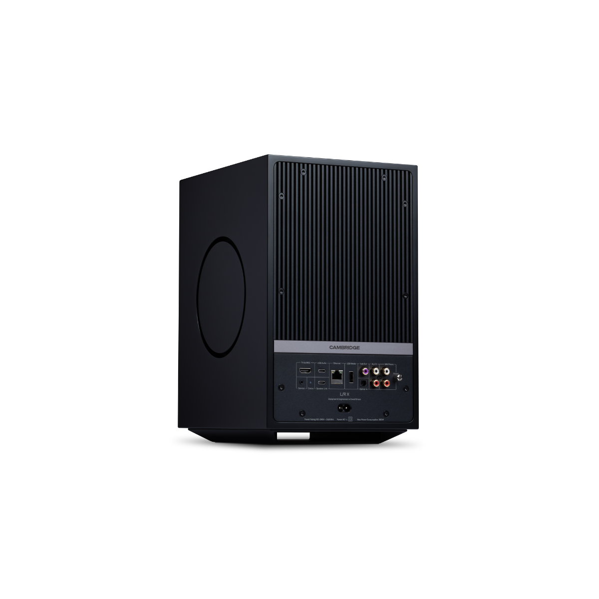 Black Cambridge Audio L/R X Advanced active stereo streaming speakers