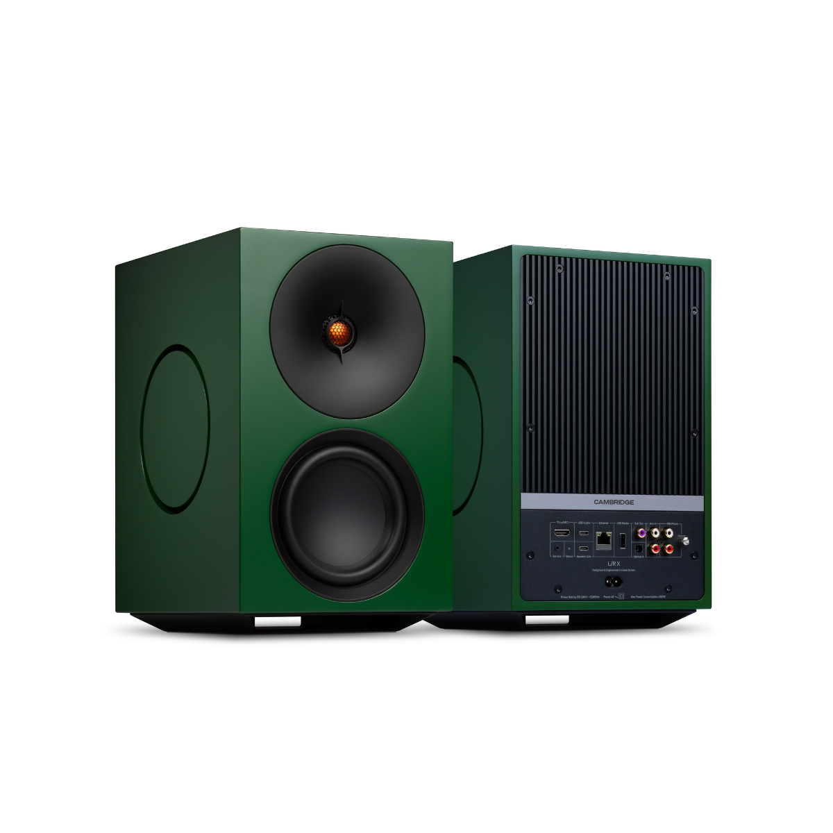 Green Cambridge Audio L/R X Advanced active stereo streaming speakers