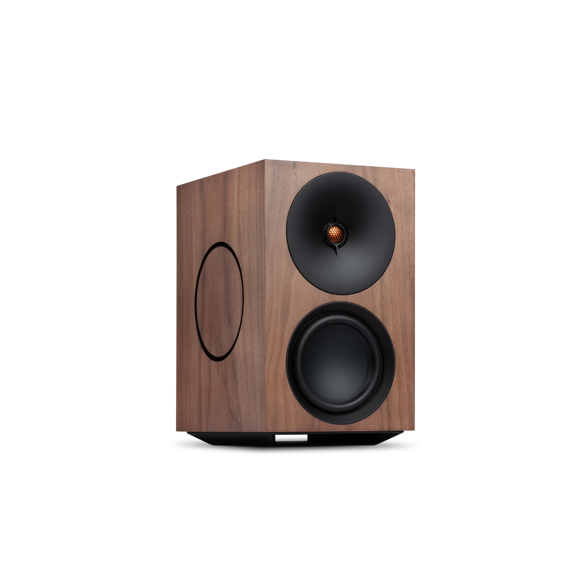 Walnut Cambridge Audio L/R X Advanced active stereo streaming speakers