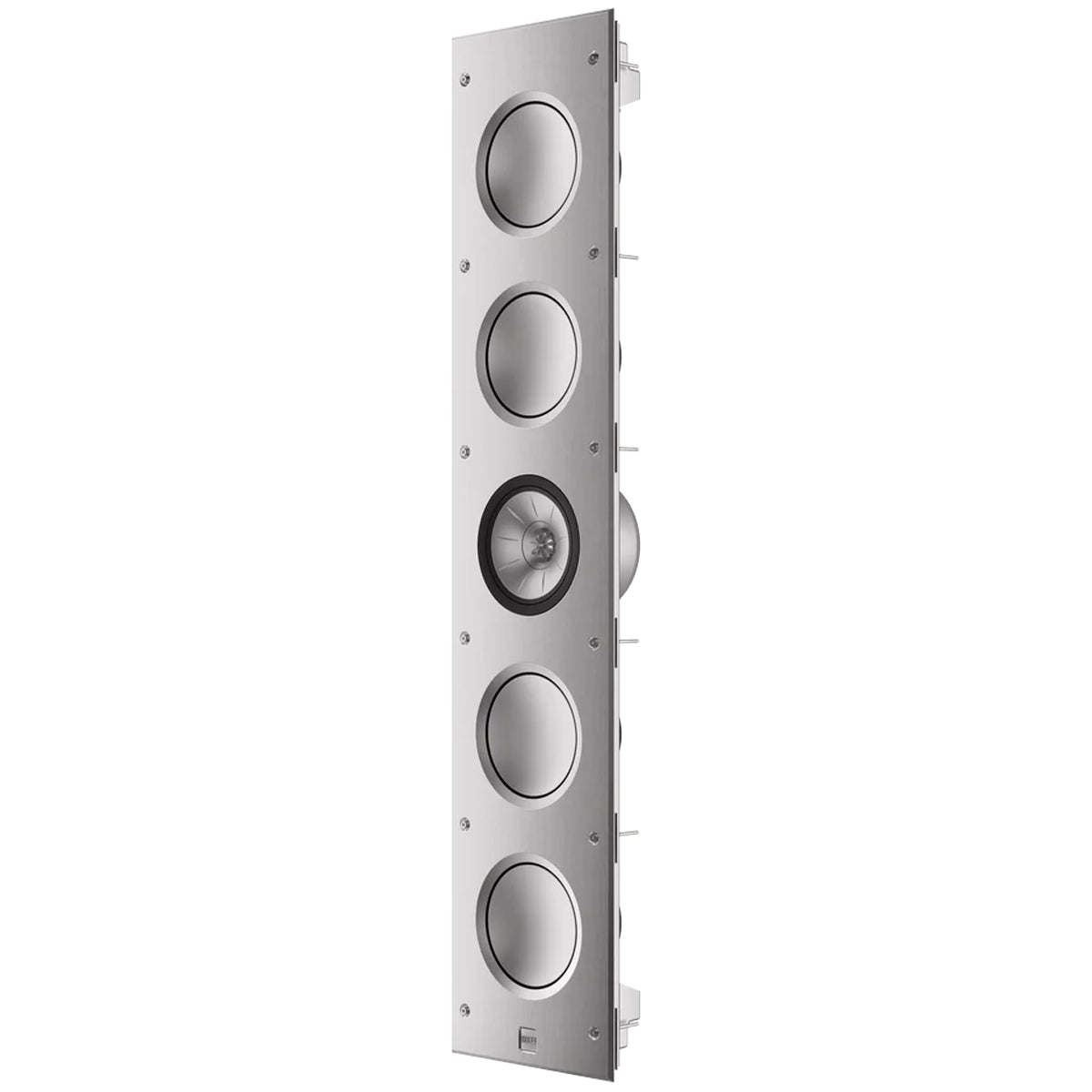 KEF CI5160RLM-THX Extreme In-Wall THX Ultra2 Speaker - Silver - Each angled front view without grille