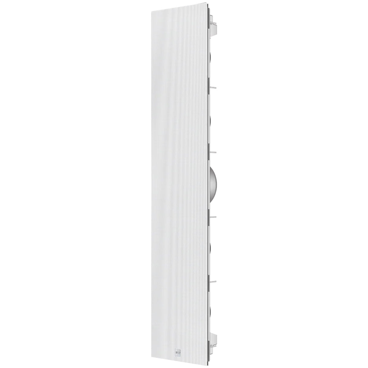 KEF CI5160RLM-THX Extreme In-Wall THX Ultra2 Speaker - Silver - Each angled front view with grille