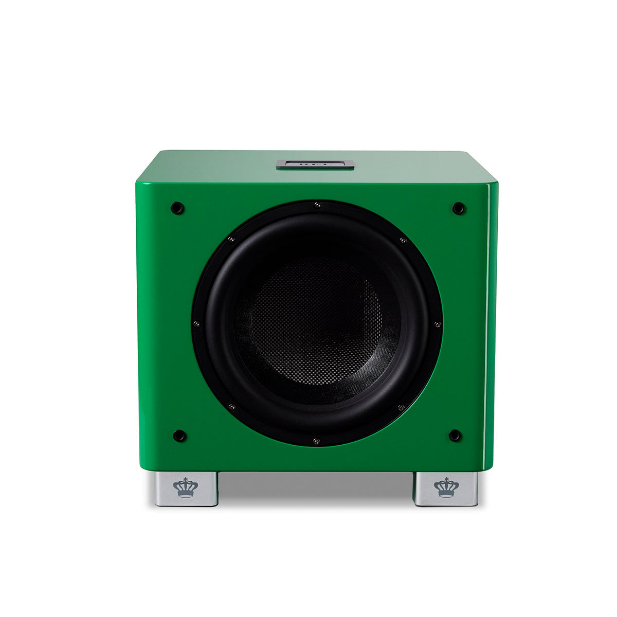 REL Acoustics T/9x SE Subwoofer Green front view without grille