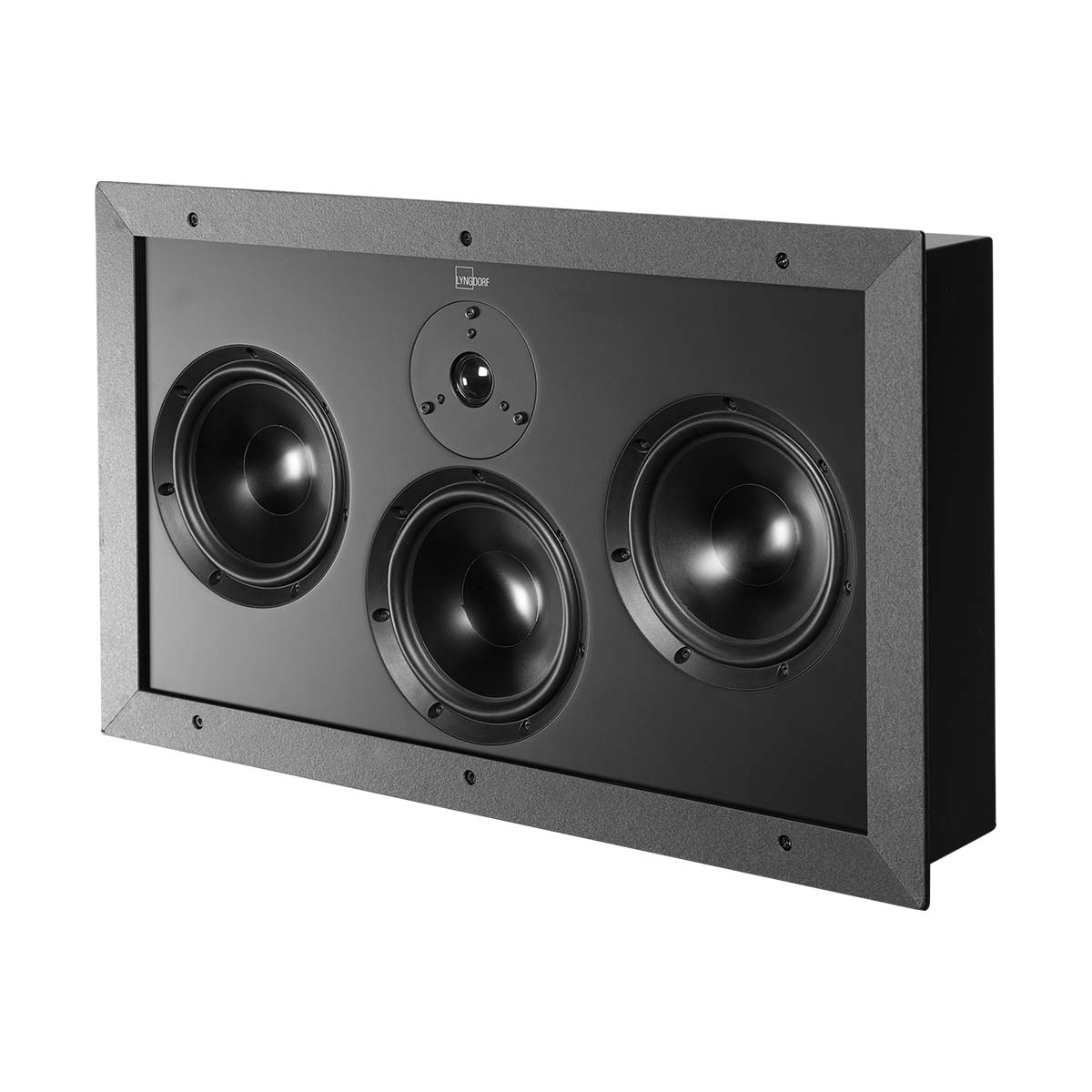 Lyngdorf D-500 Center Speaker front view angled left