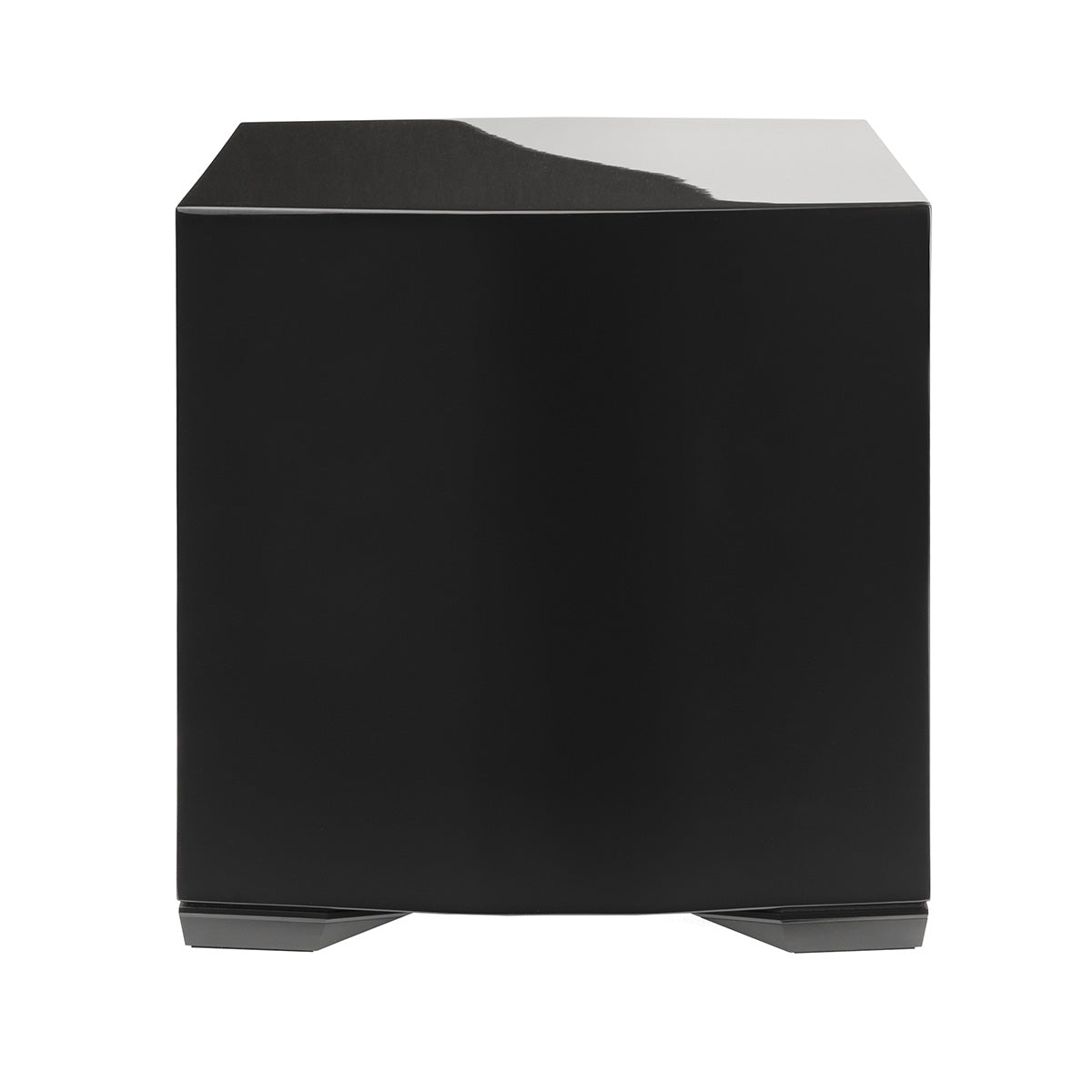Paradigm Defiance S10 10-inch Subwoofer gloss black without grille side view facing left
