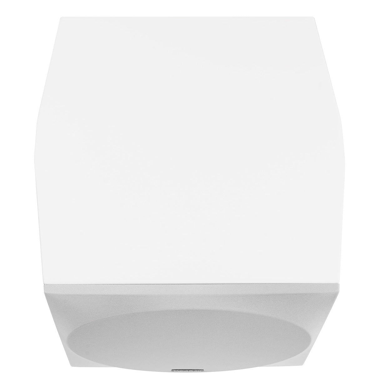 Paradigm Defiance S10 10-inch Subwoofer satin white with grille top view facing down