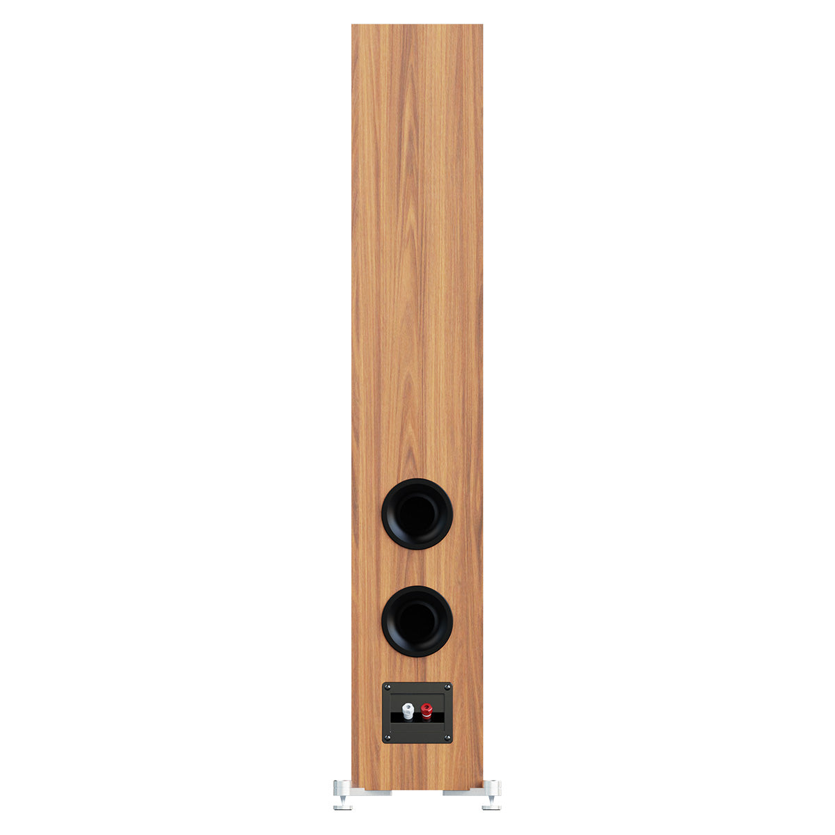ELAC Debut 3.0 DF53 5.25" Floorstanding Loudspeaker - Walnut - single speaker rear view