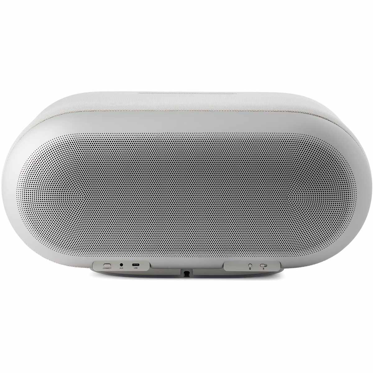 Denon Home 600 Stereo Wireless Smart Speaker - Silver - rear view