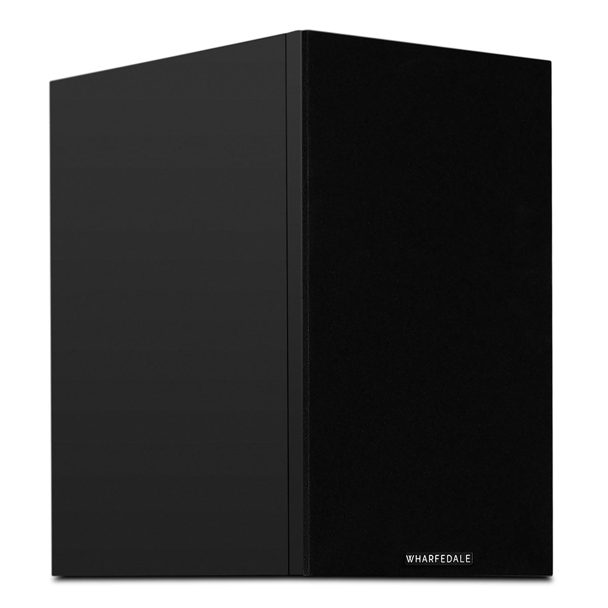 Wharfedale Diamond 12.2i 2-Way Bookshelf Speakers - single black speaker front view angled right with grille