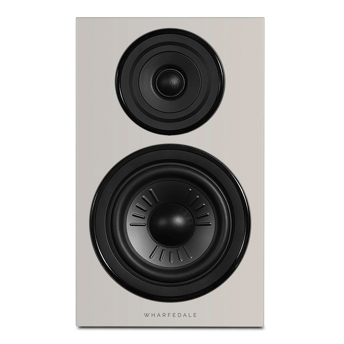 Wharfedale Diamond 12.2i 2-Way Bookshelf Speakers - single grey speaker front view without grille