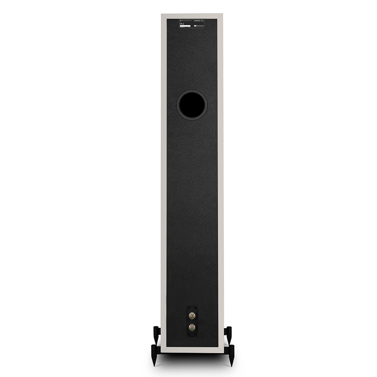 Wharfedale Diamond 12.4i 2.5-Way Floorstanding Speakers - single grey speaker rear view