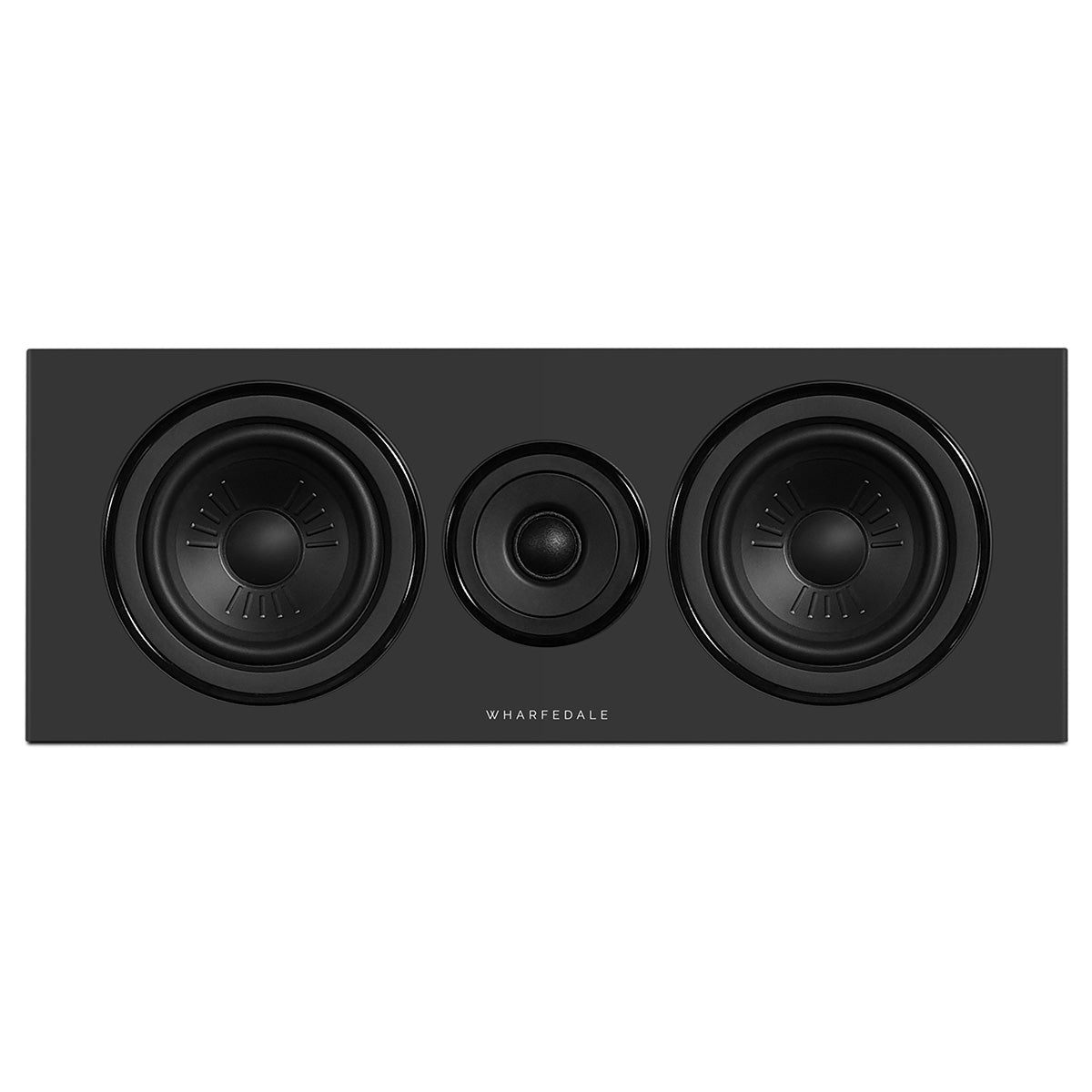 Wharfedale Diamond 12.Ci 2-Way Centre Speaker - single black speaker front view without grille
