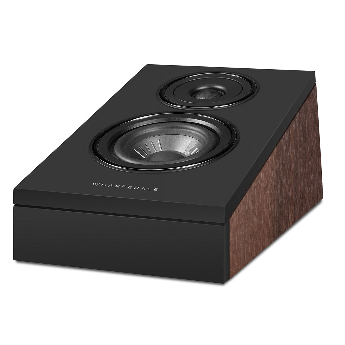 Wharfedale Diamond 12.3Di Surround Channel Speakers - single walnut speaker front view angled left