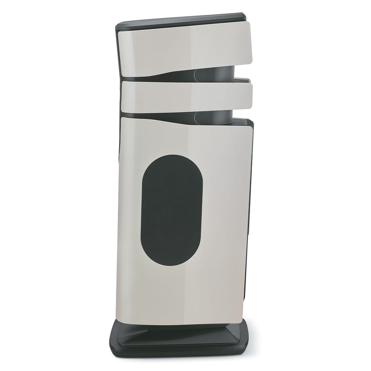 Focal Diva Alta Utopia 4-Way Active Wireless Loudspeaker - single Off-White High Gloss speaker - side view facing left