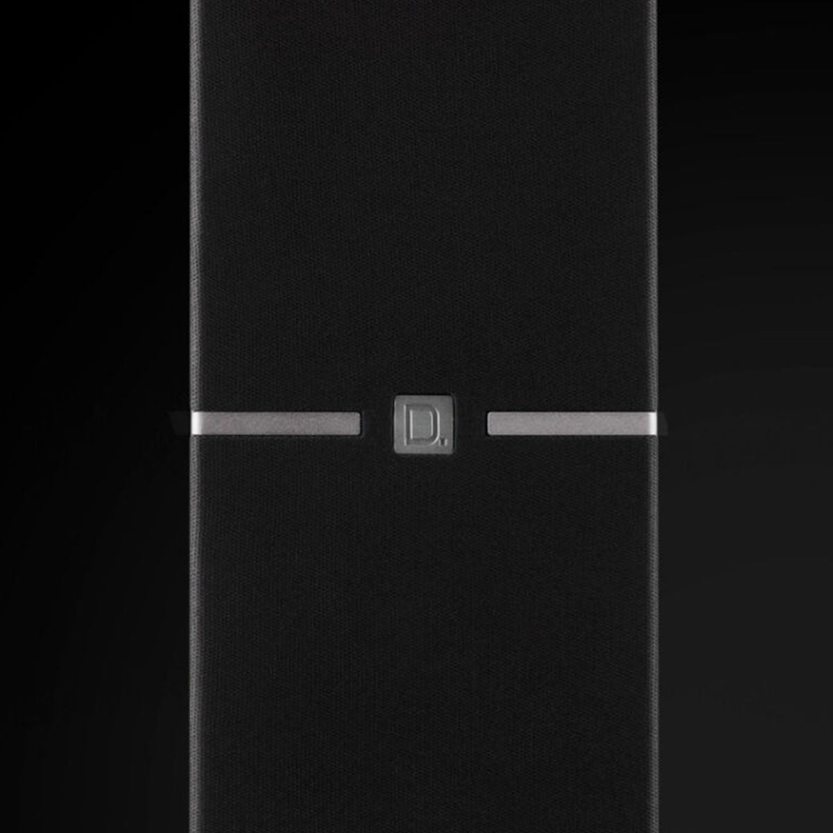 Definitive Technology Dymension DM40 Slim Bipolar Tower Speaker - Each close up of grille logo
