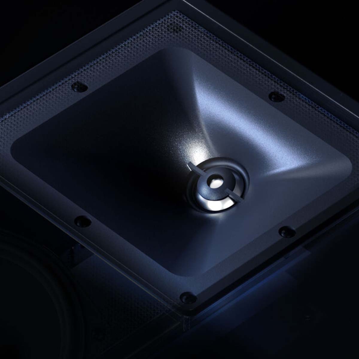 Definitive Technology Dymension DM90 Integrated Height Module for Dymension DM80 and DM70 - Pair close up of tweeter