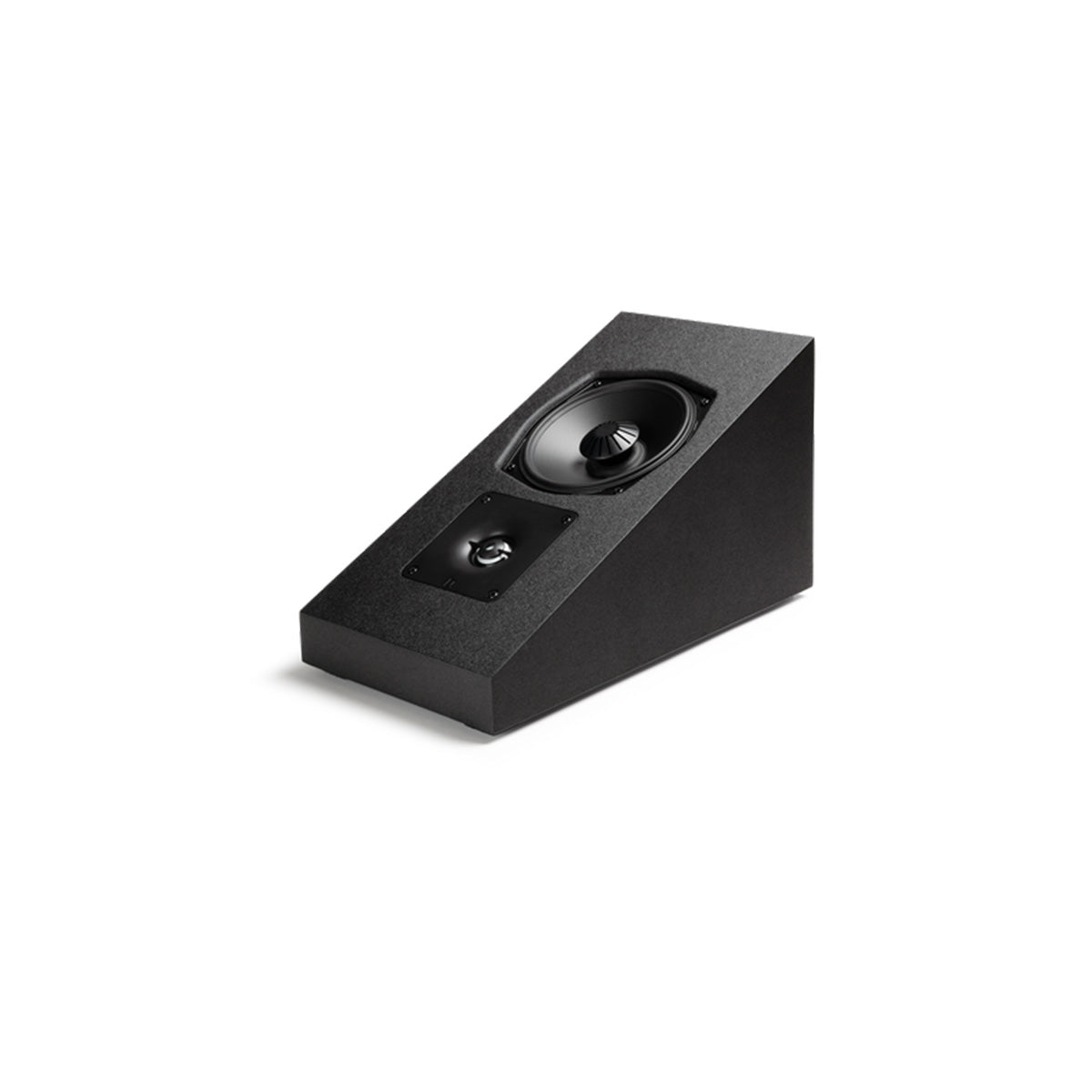 Definitive Technology Dymension DM95 Wall-Mountable Surround Speaker - Pair angled front view without grille