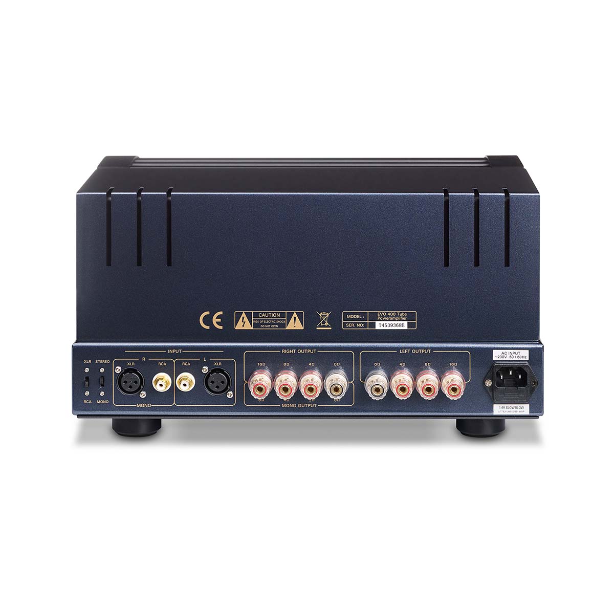PrimaLuna Evo 400 Tube Power Amplifier - rear view