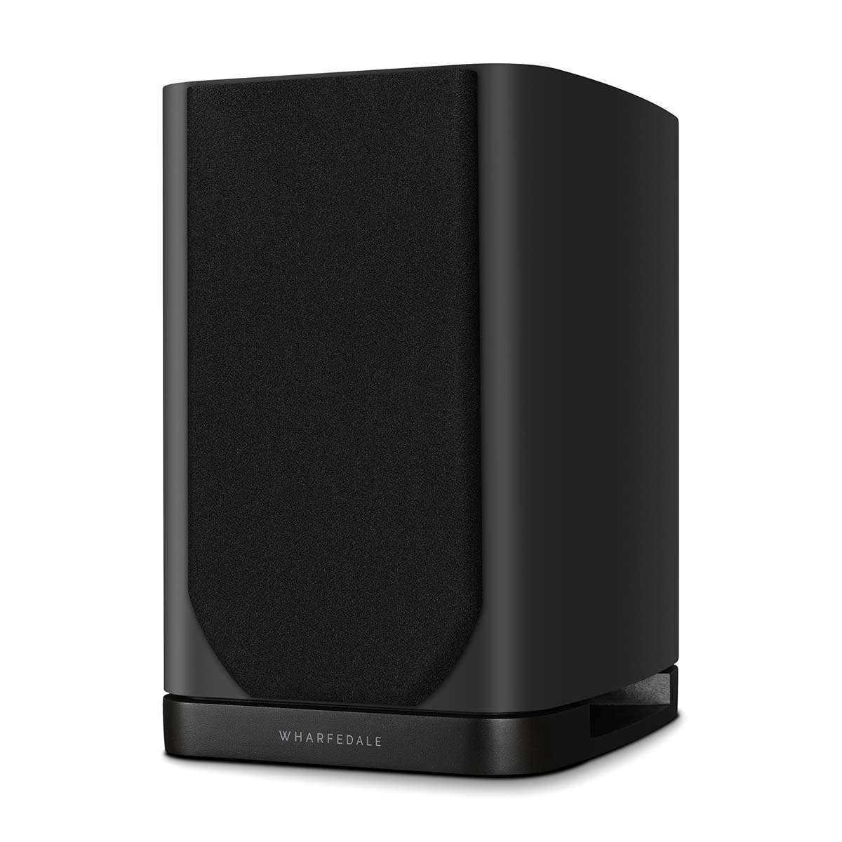 Wharfedale Evo 5.1 5-inch 2-way Bookshelf Speaker - Black - single speaker with grille angled left