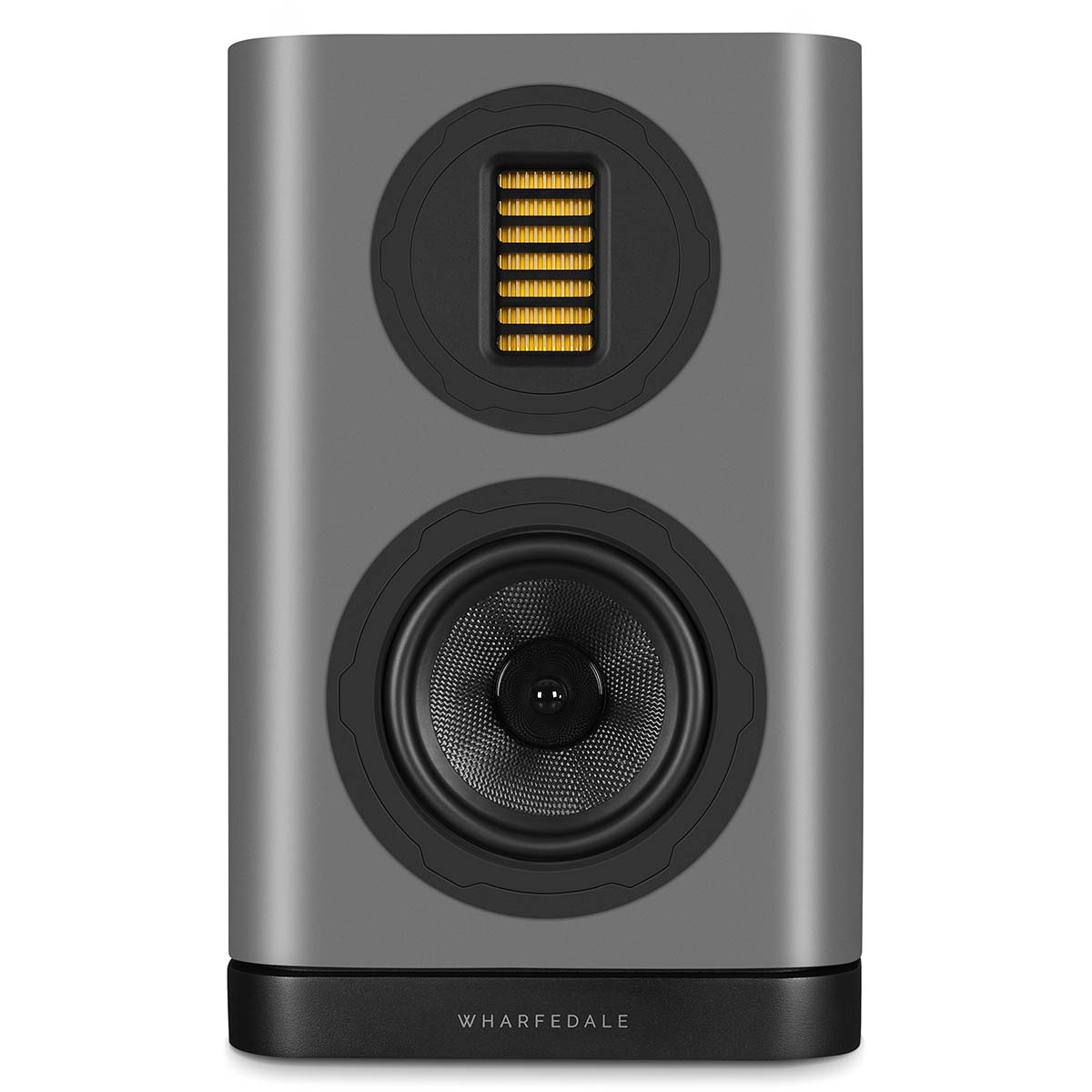Wharfedale Evo 5.1 5-inch 2-way Bookshelf Speaker - Grey - single speaker without grille front view