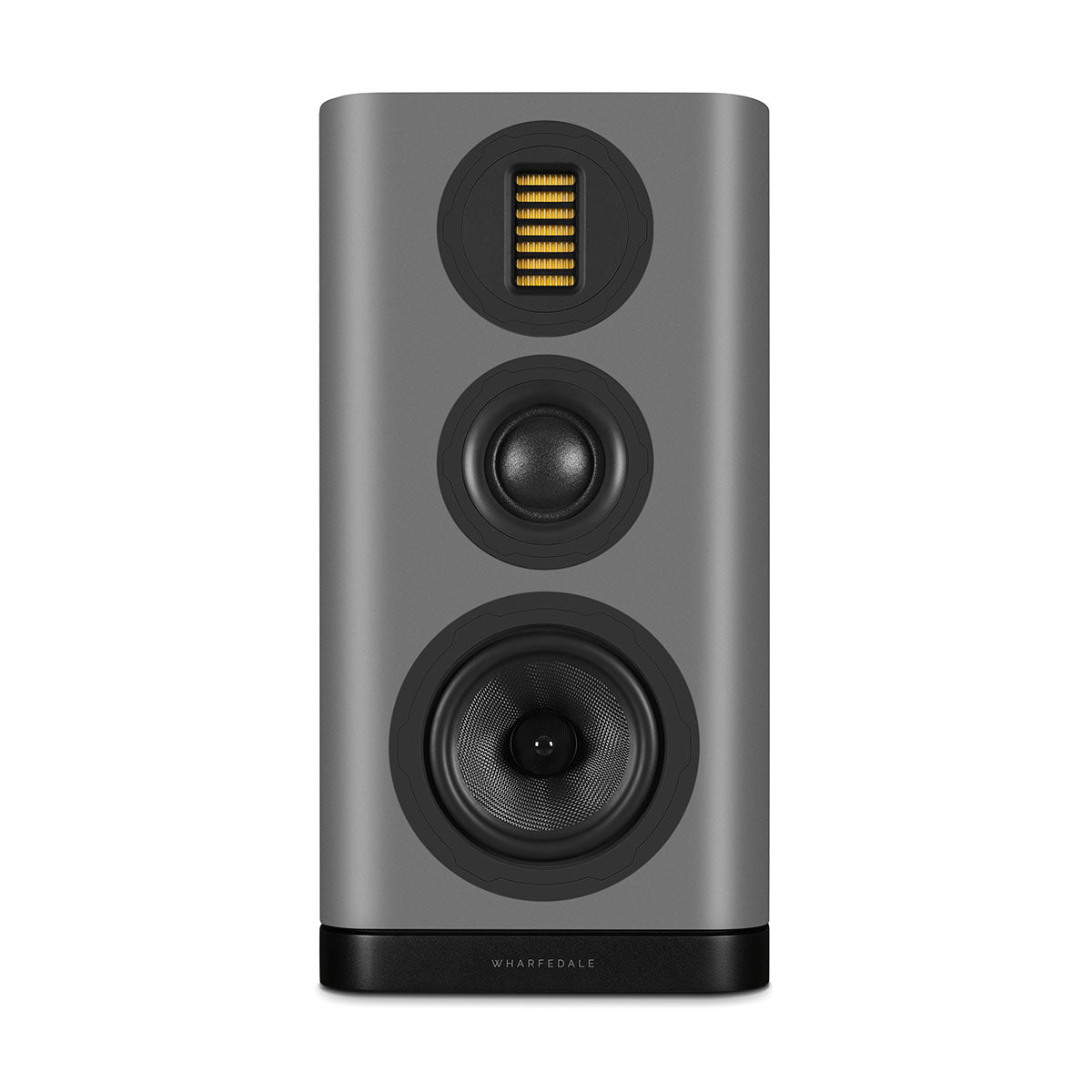 Wharfedale Evo 5.2 6-inch 3-way Standmount Speakers - Grey - single speaker without grille front view