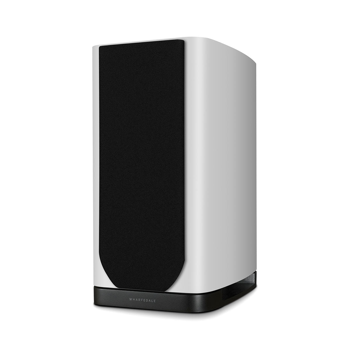 Wharfedale Evo 5.2 6-inch 3-way Standmount Speakers - White - single speaker with grille angled left