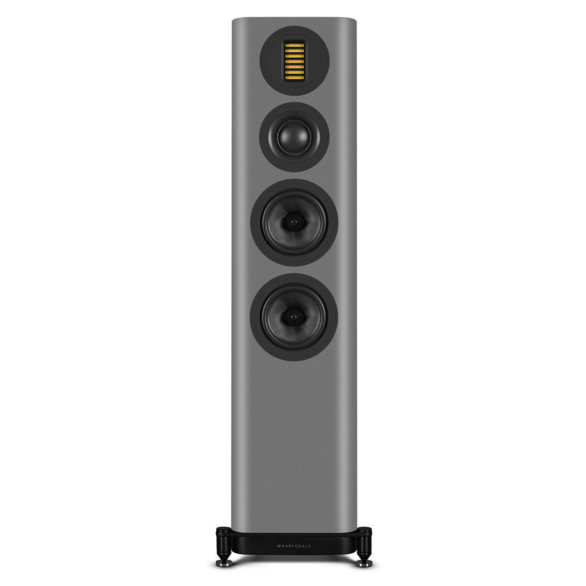 Wharfedale Evo 5.3 Dual 5-inch 3-way Floorstanding Speakers - Grey - single speaker without grille front view
