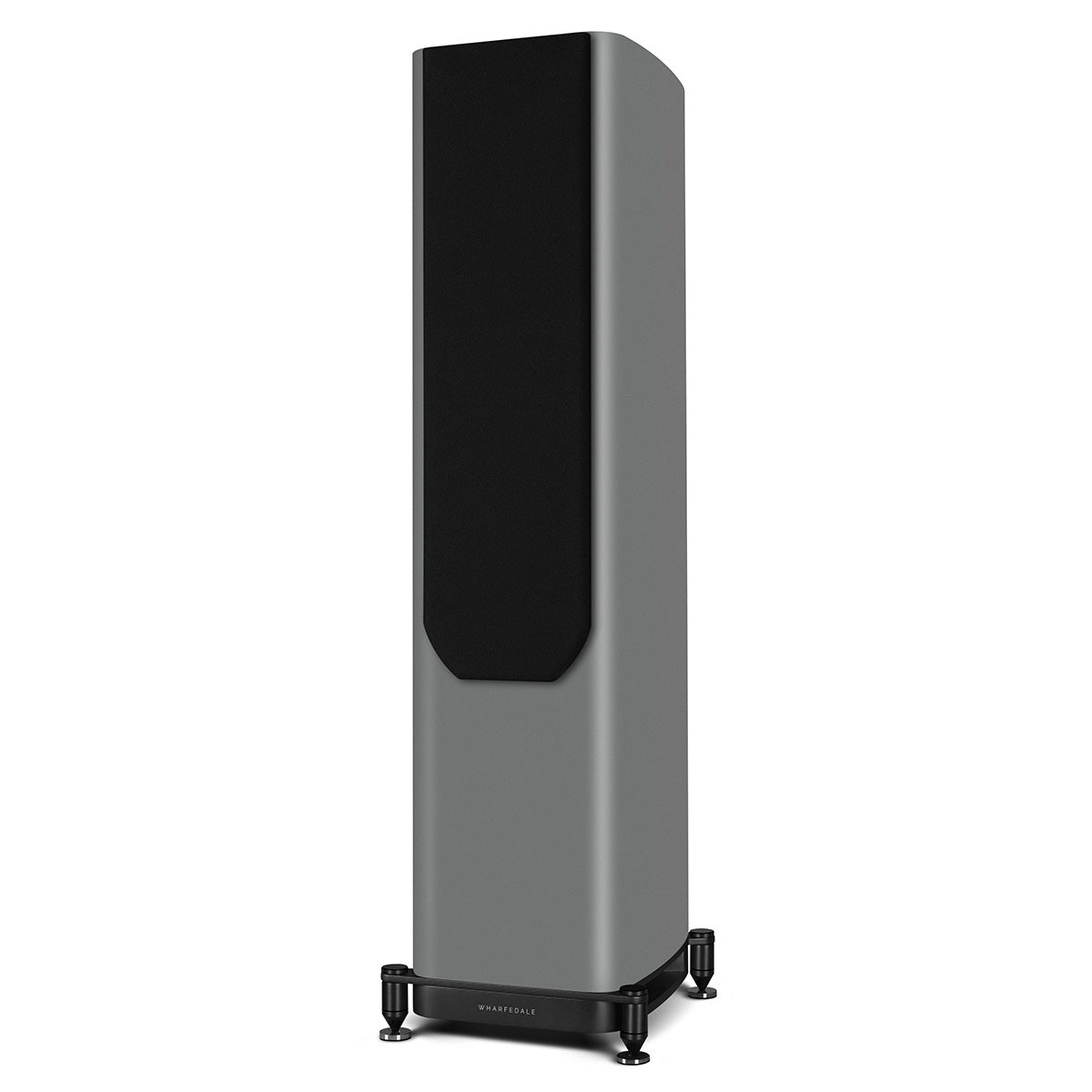 Wharfedale Evo 5.3 Dual 5-inch 3-way Floorstanding Speakers - Grey - single speaker with grille angled left