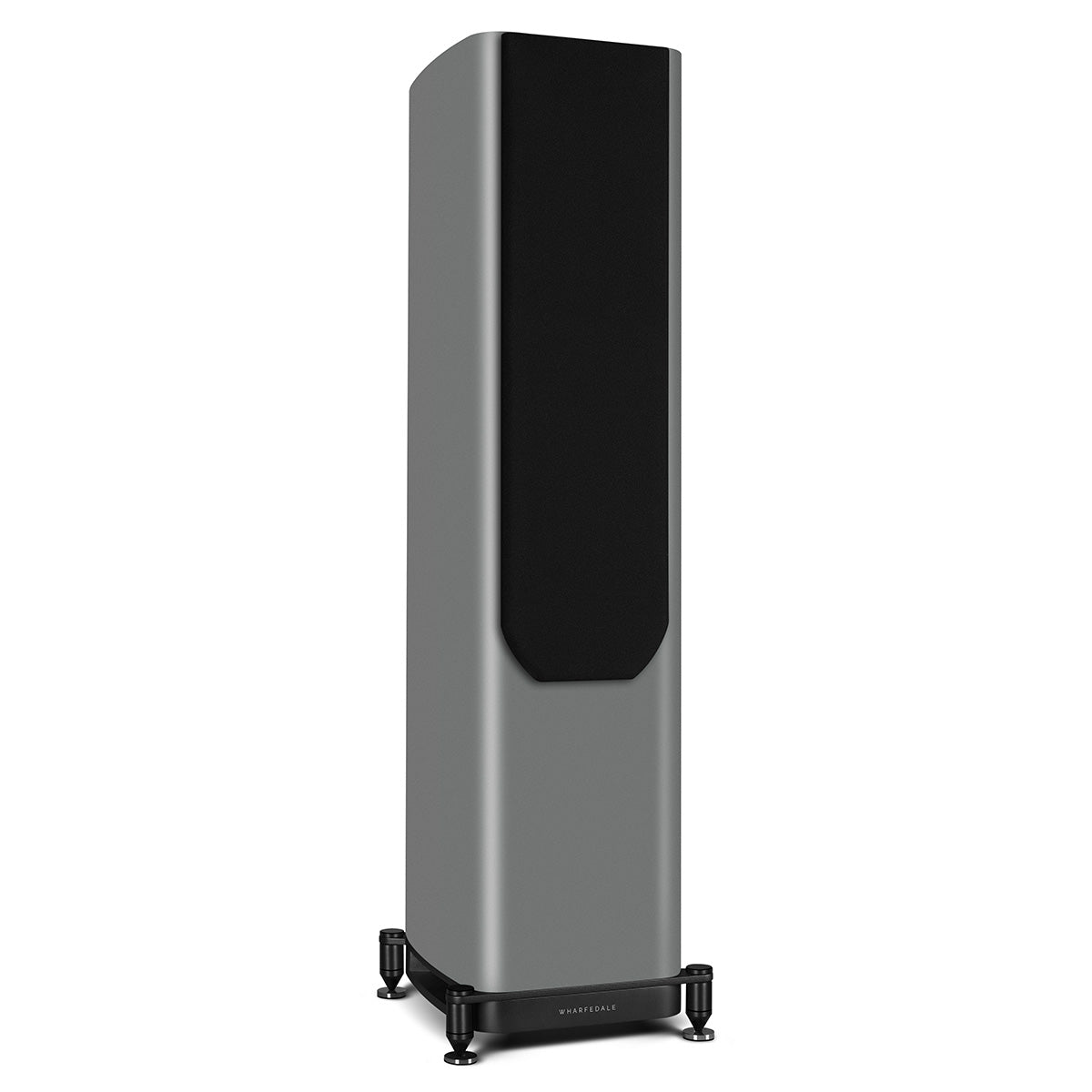 Wharfedale Evo 5.3 Dual 5-inch 3-way Floorstanding Speakers - Grey - single speaker with grille angled right