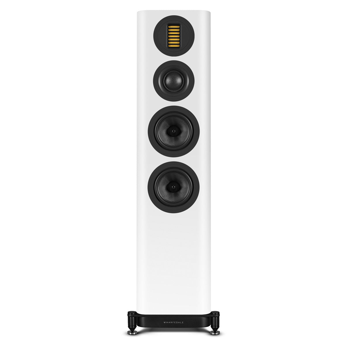 Wharfedale Evo 5.3 Dual 5-inch 3-way Floorstanding Speakers - White - single speaker without grille front view