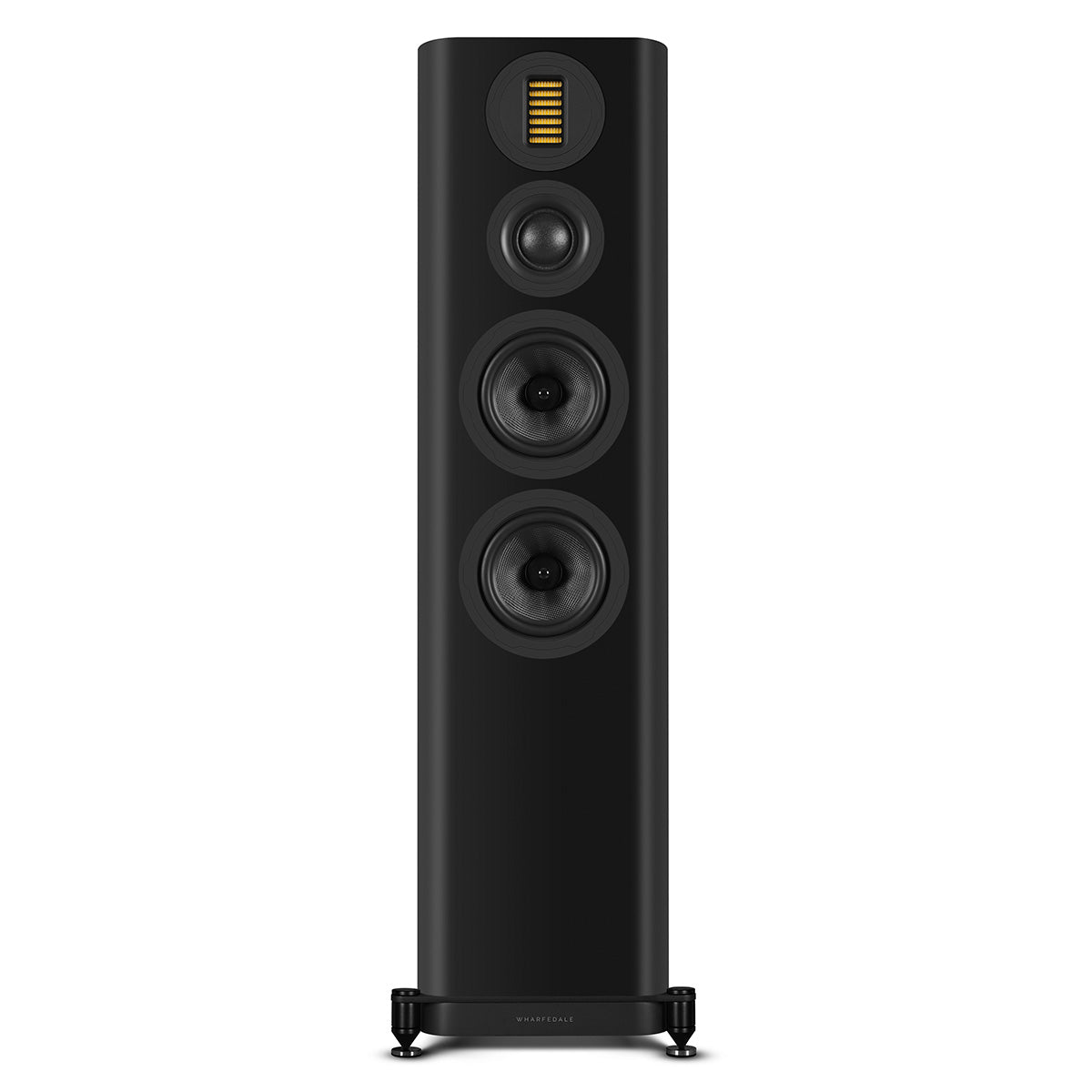 Wharfedale Evo 5.4 Dual 6-inch 3-way Floorstanding Speakers - Black - single speaker without grille front view