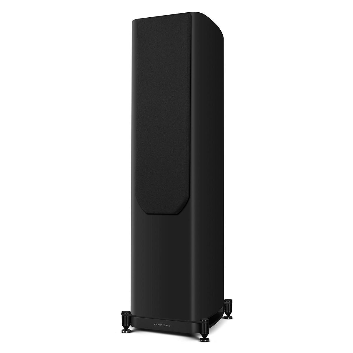Wharfedale Evo 5.4 Dual 6-inch 3-way Floorstanding Speakers - Black - single speaker with grille angled left