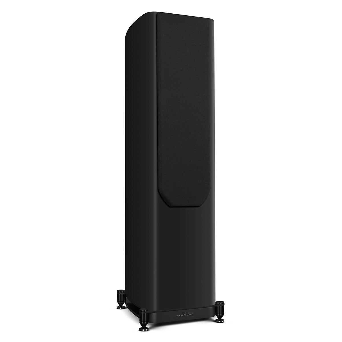 Wharfedale Evo 5.4 Dual 6-inch 3-way Floorstanding Speakers - Black - single speaker with grille angled right