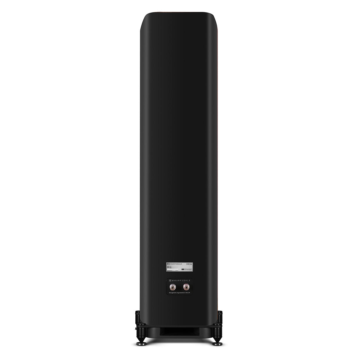 Wharfedale Evo 5.4 Dual 6-inch 3-way Floorstanding Speakers - Black - single speaker rear view