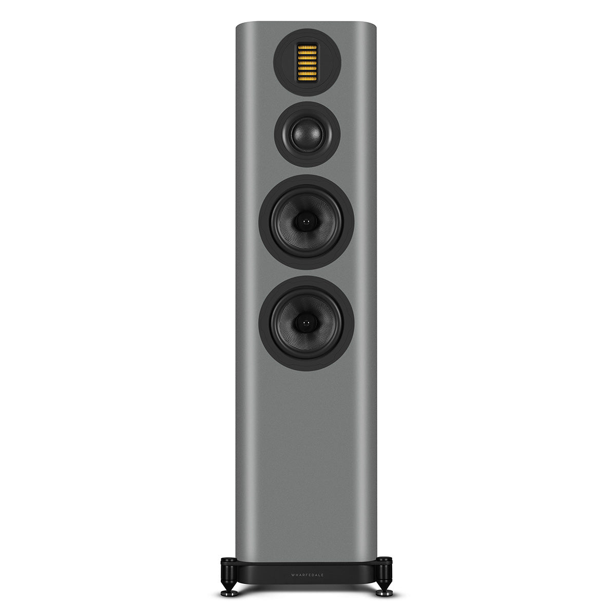 Wharfedale Evo 5.4 Dual 6-inch 3-way Floorstanding Speakers - Grey - single speaker without grille front view