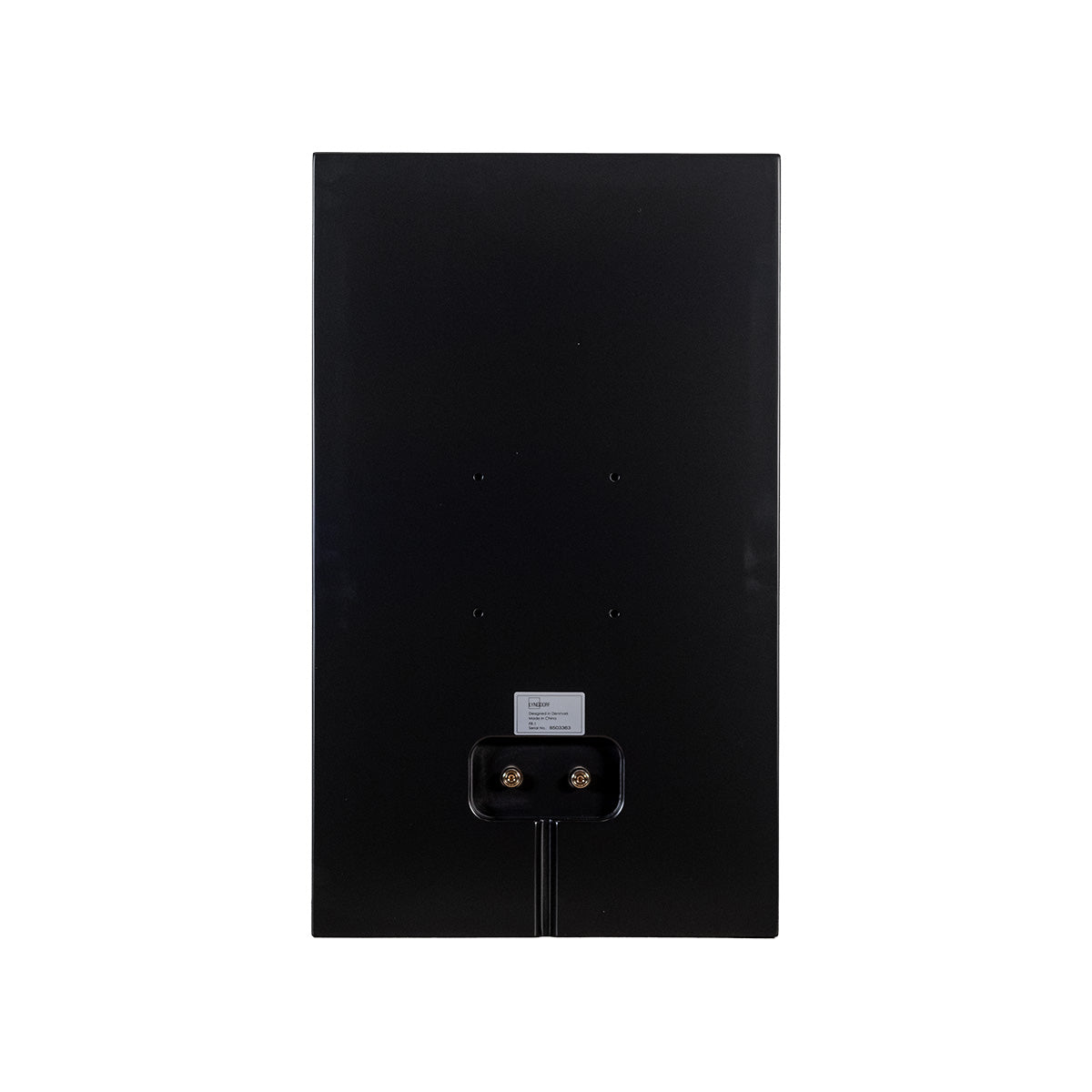Lyngdorf FR-1 Speaker rear view black unit