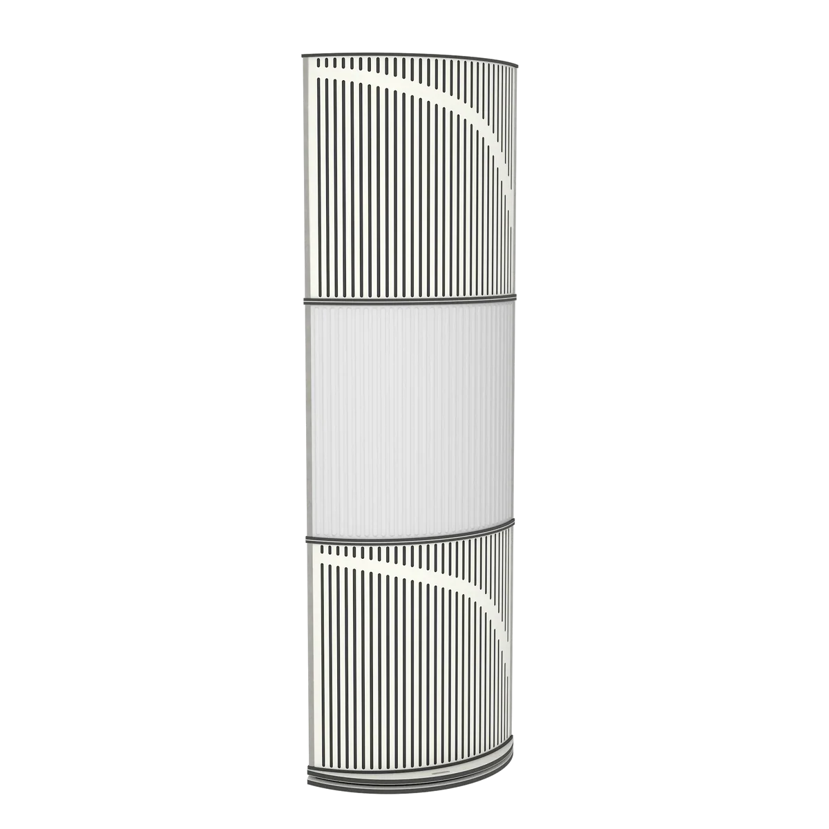 Free Standing Acoustic Product for Absorption, Diffusion and Bass Trap - Matte White/ Natural White