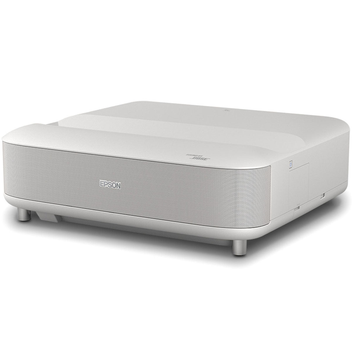Epson Lifestudio Grand Ultra Short Throw Projector white angled right front view