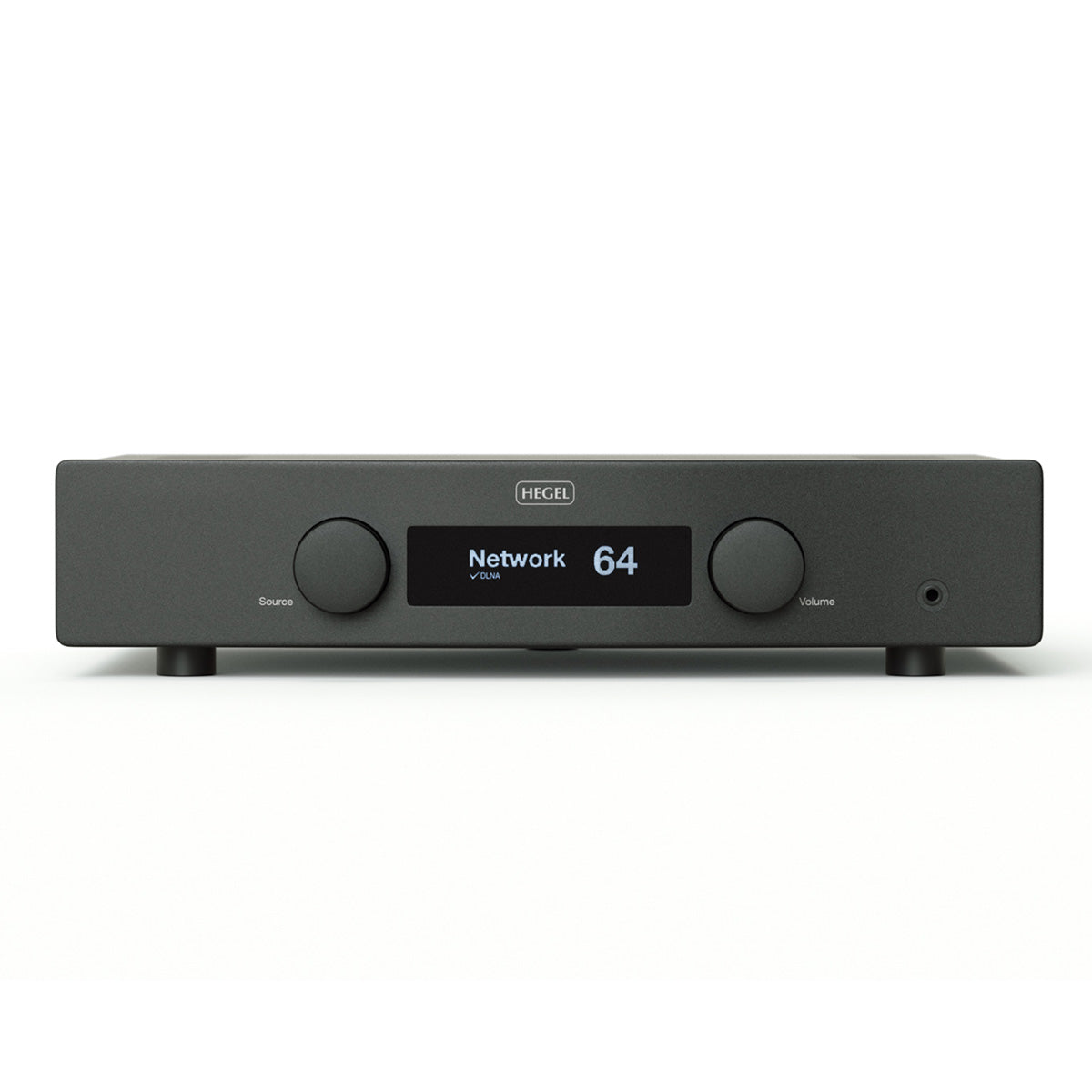 Hegel H120 Integrated Amplifier - black - front view