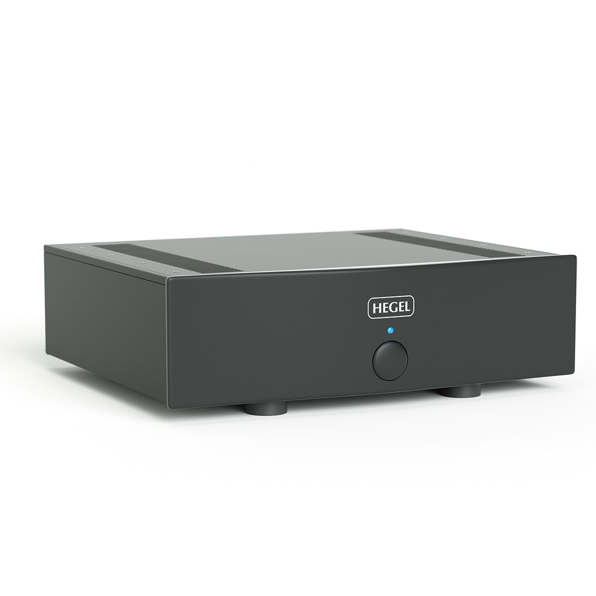 Hegel H20 2-Channel Power Amplifier front view angled right