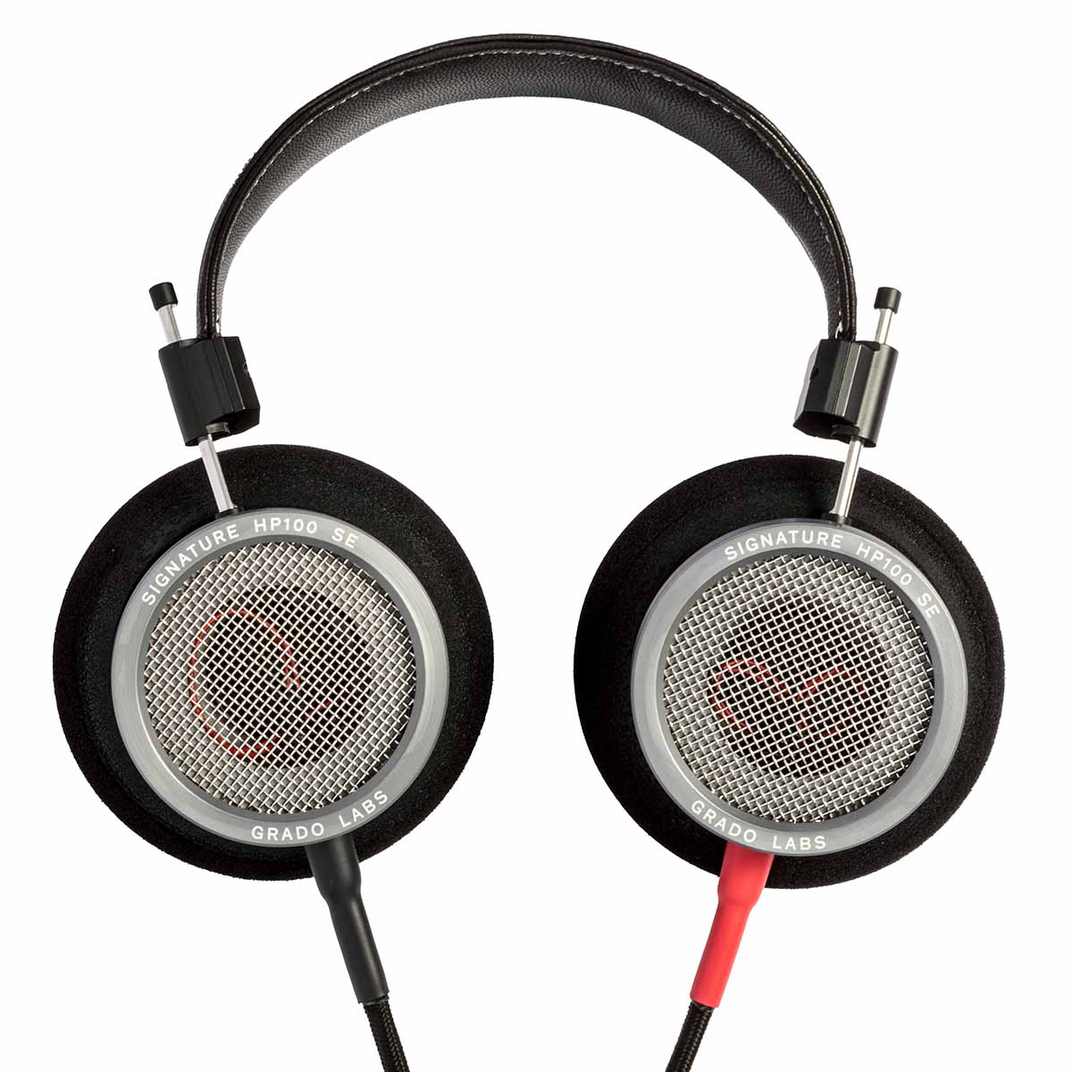 Grado Signature HP100 SE Headphones with earphones flat and cable connected