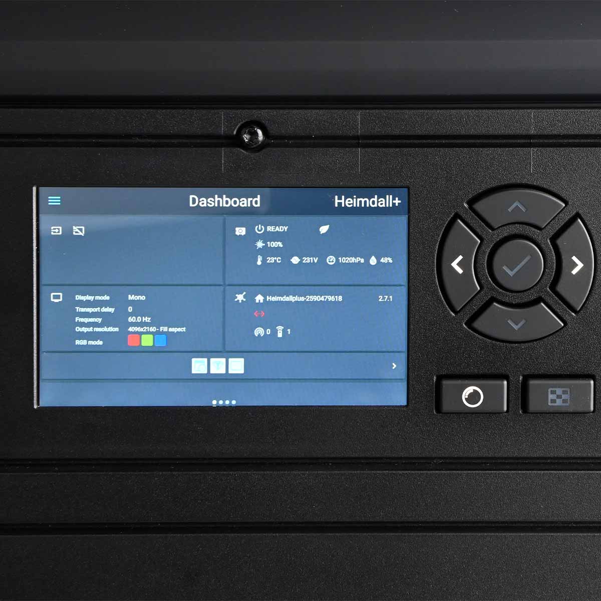 Barco Heimdall 4K Laser Projector - 4500 Lumens closeup of display