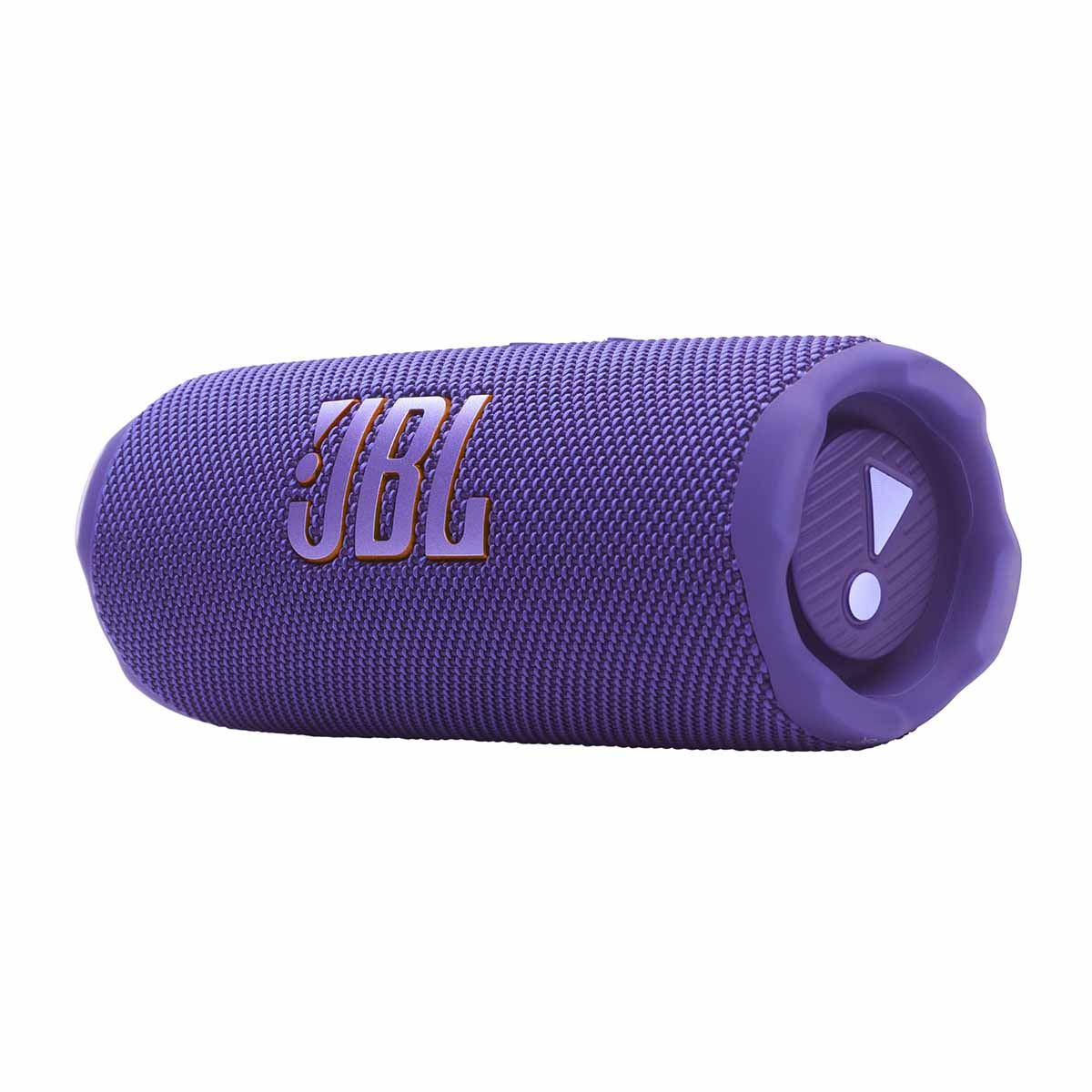 JBL Flip 7 Waterproof Bluetooth Speaker - Purple - horizontal front view angled left